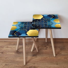 Hanah Home Juego de mesas nido de 2 piezas Multicolor